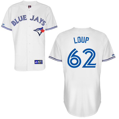 Aaron Loup #62 Youth Baseball Jersey-Toronto Blue Jays Authentic Home White Cool Base MLB Jersey